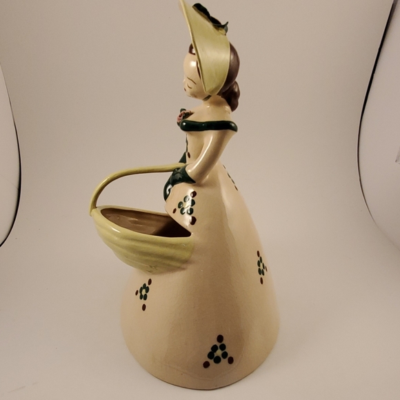 Vintage lady planter hat sunbonnet - Picture 4 of 8